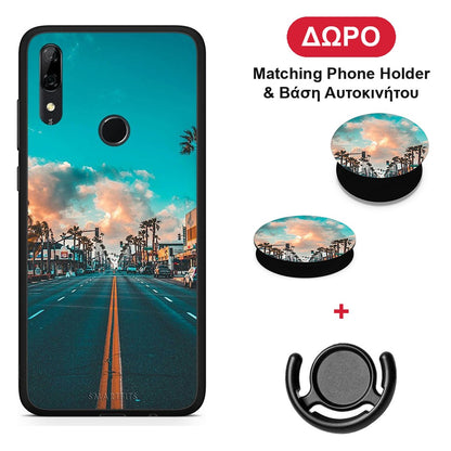 Landscape City - Huawei P Smart Z θήκη + Δώρο Phone Holder & Βάση Αυτοκινήτου