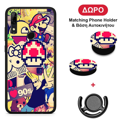 Love The 90s - Huawei P Smart Z θήκη + Δώρο Phone Holder & Βάση Αυτοκινήτου