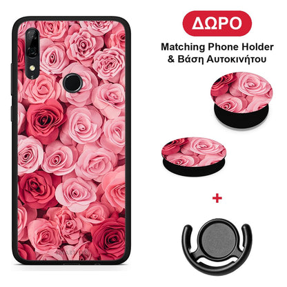 Valentine RoseGarden - Huawei P Smart Z θήκη + Δώρο Phone Holder & Βάση Αυτοκινήτου