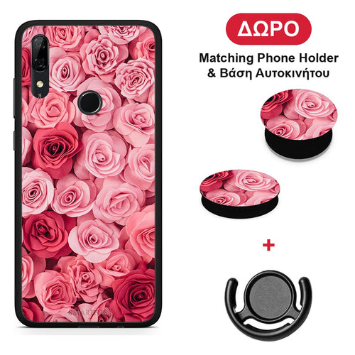 Valentine RoseGarden - Huawei P Smart Z θήκη + Δώρο Phone Holder & Βάση Αυτοκινήτου
