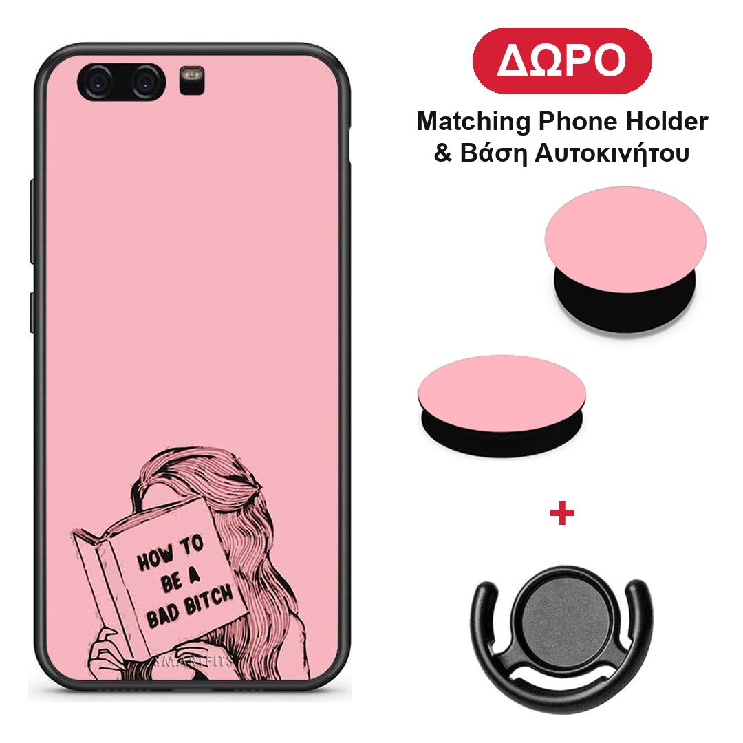 Bad Bitch - Huawei P10 θήκη + Δώρο Phone Holder & Βάση Αυτοκινήτου