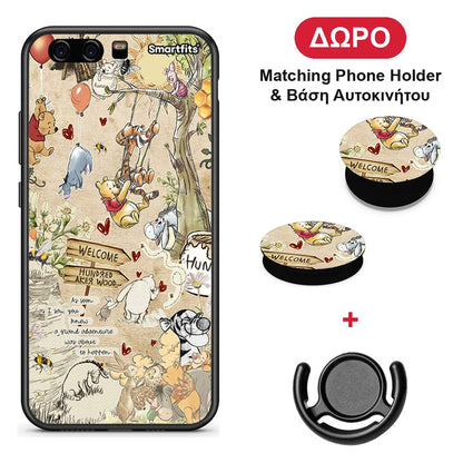 Happy Friends - Huawei P10 θήκη + Δώρο Phone Holder & Βάση Αυτοκινήτου