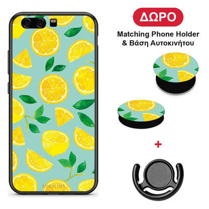 Lemons - Huawei P10 θήκη + Δώρο Phone Holder & Βάση Αυτοκινήτου