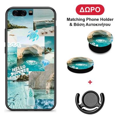 Aesthetic Summer - Huawei P10 Lite θήκη + Δώρο Phone Holder & Βάση Αυτοκινήτου
