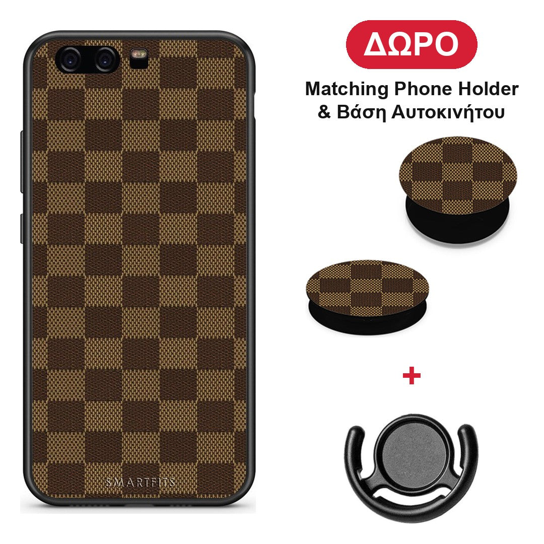 Designer Glamour - Huawei P10 Lite θήκη + Δώρο Phone Holder & Βάση Αυτοκινήτου