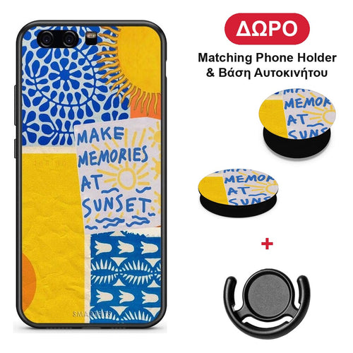 Sunset Memories - Huawei P10 Lite θήκη + Δώρο Phone Holder & Βάση Αυτοκινήτου