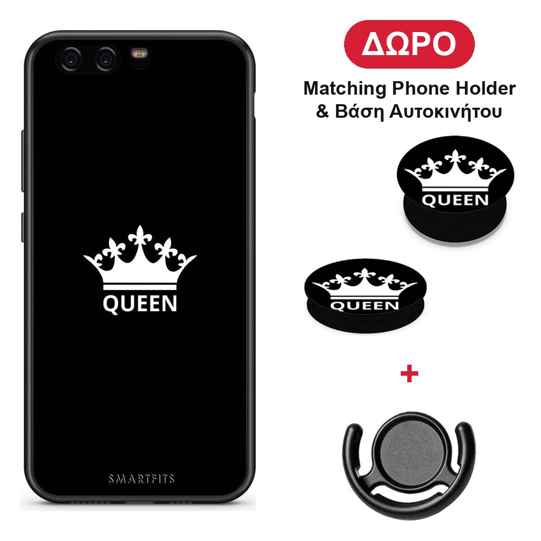Valentine Queen - Huawei P10 Lite θήκη + Δώρο Phone Holder & Βάση Αυτοκινήτου