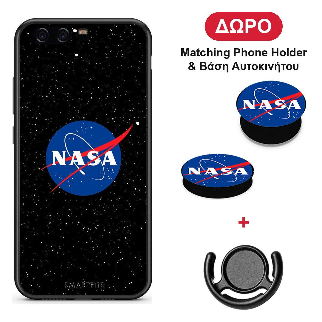 PopArt NASA - Huawei P10 θήκη + Δώρο Phone Holder & Βάση Αυτοκινήτου