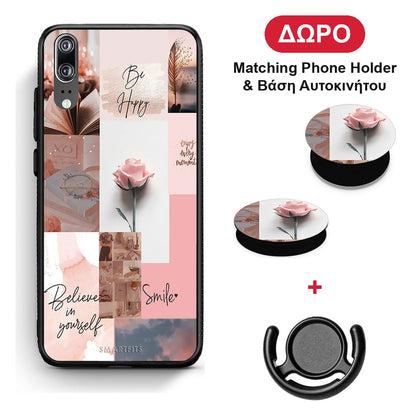 Aesthetic Collage - Huawei P20 θήκη + Δώρο Phone Holder & Βάση Αυτοκινήτου