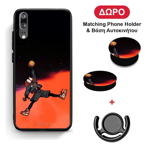 Basketball Hero - Huawei P20 θήκη + Δώρο Phone Holder & Βάση Αυτοκινήτου