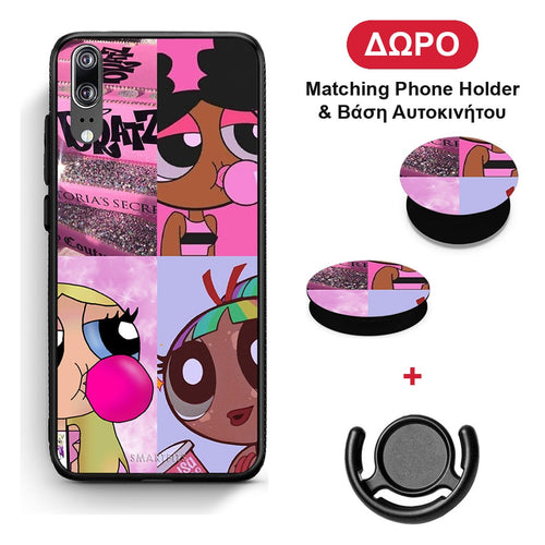 Bubble Girls - Huawei P20 θήκη + Δώρο Phone Holder & Βάση Αυτοκινήτου