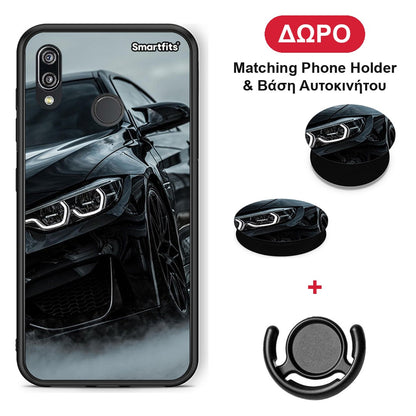 Black BMW - Huawei P20 Lite θήκη + Δώρο Phone Holder & Βάση Αυτοκινήτου