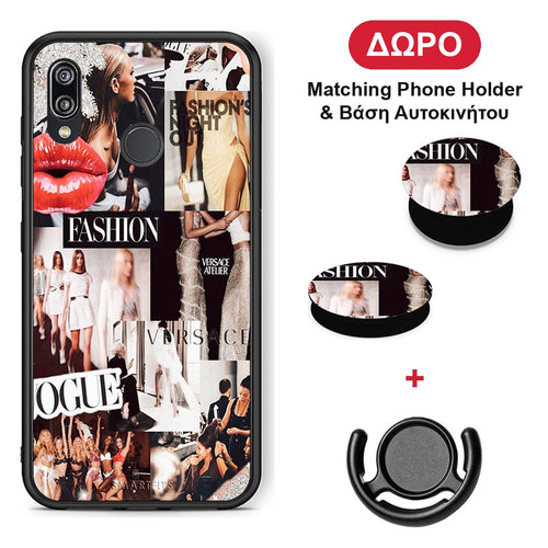 Collage Fashion - Huawei P20 Lite θήκη + Δώρο Phone Holder & Βάση Αυτοκινήτου