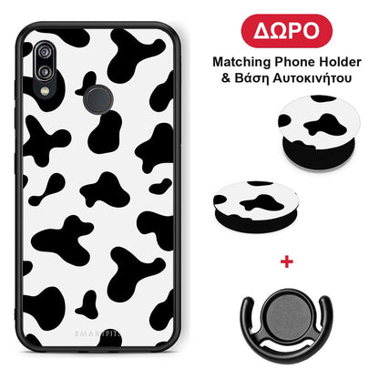 Cow Print - Huawei P20 Lite θήκη + Δώρο Phone Holder & Βάση Αυτοκινήτου
