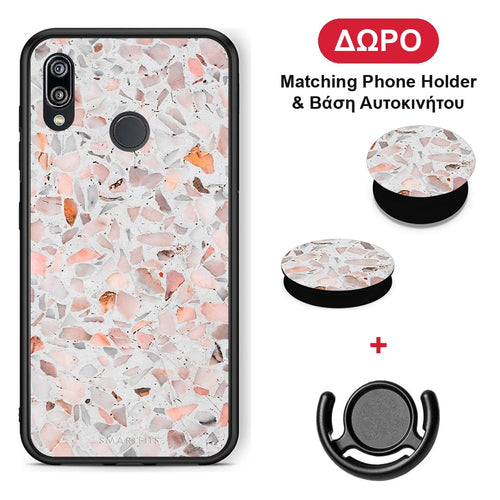Marble Terrazzo - Huawei P20 Lite θήκη + Δώρο Phone Holder & Βάση Αυτοκινήτου
