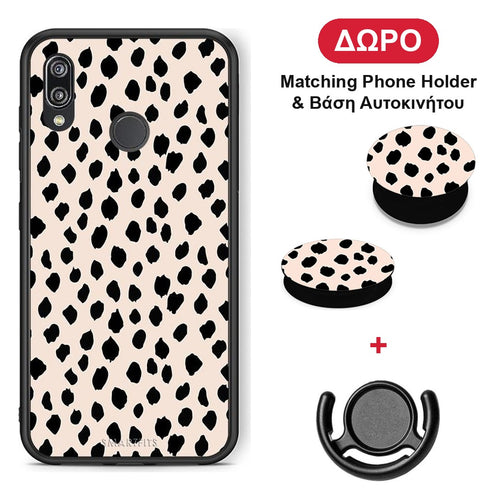 New Polka Dots - Huawei P20 Lite θήκη + Δώρο Phone Holder & Βάση Αυτοκινήτου