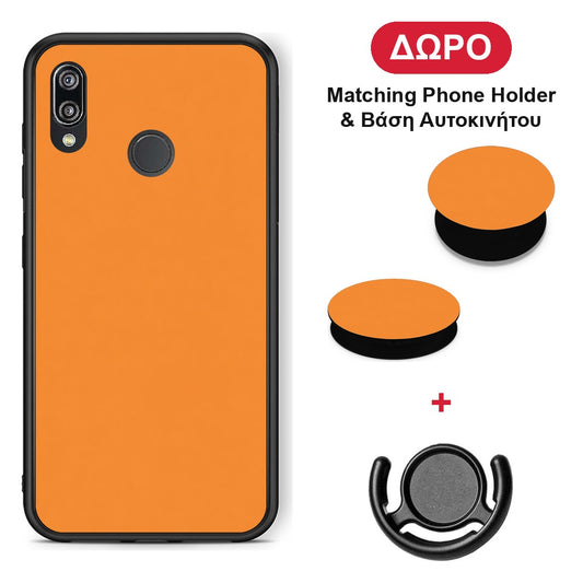 Tangerine Orange - Huawei P20 Lite θήκη + Δώρο Phone Holder & Βάση Αυτοκινήτου