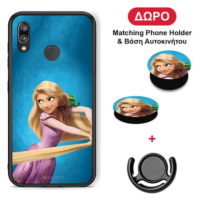 Tangled 2 - Huawei P20 Lite θήκη + Δώρο Phone Holder & Βάση Αυτοκινήτου