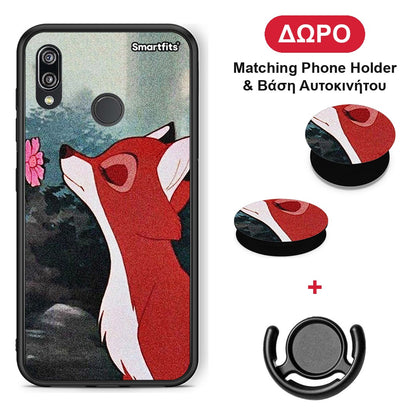 Tod And Vixey Love 2 - Huawei P20 Lite θήκη + Δώρο Phone Holder & Βάση Αυτοκινήτου