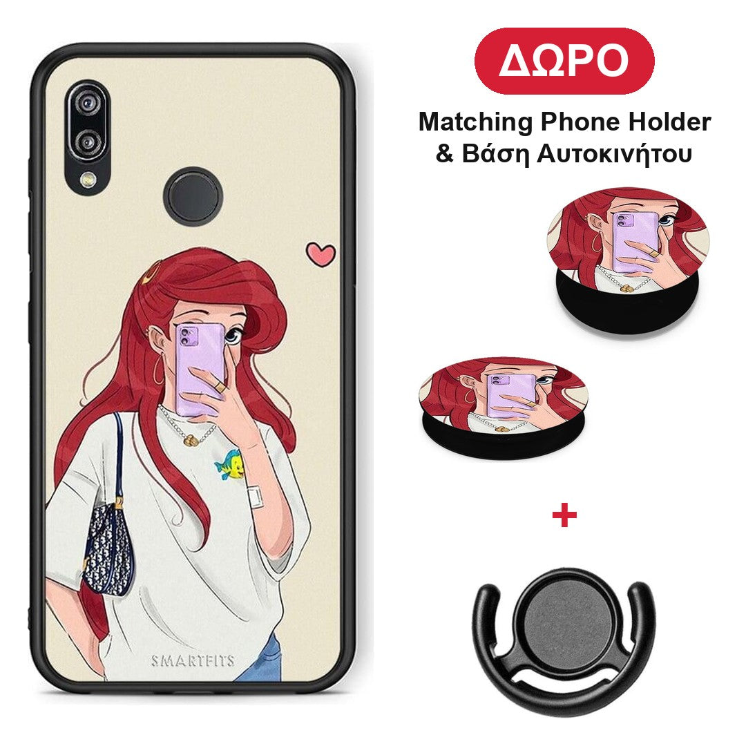 Walking Mermaid - Huawei P20 Lite θήκη + Δώρο Phone Holder & Βάση Αυτοκινήτου