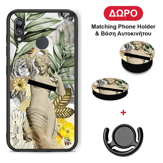 Woman Statue - Huawei P20 Lite θήκη + Δώρο Phone Holder & Βάση Αυτοκινήτου