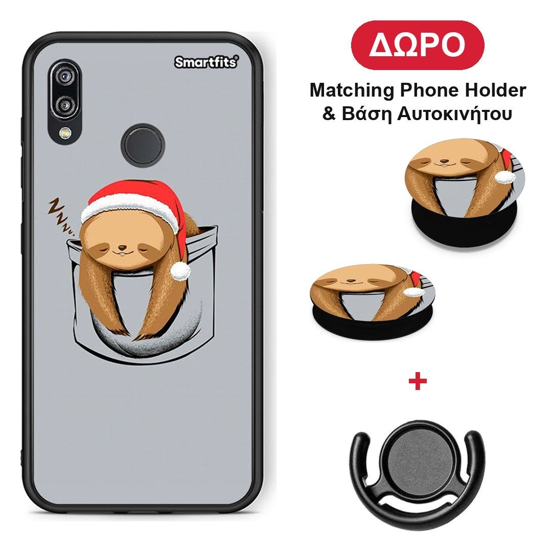 Xmas Zzzz - Huawei P20 Lite θήκη + Δώρο Phone Holder & Βάση Αυτοκινήτου