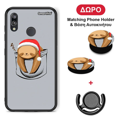 Xmas Zzzz - Huawei P20 Lite θήκη + Δώρο Phone Holder & Βάση Αυτοκινήτου