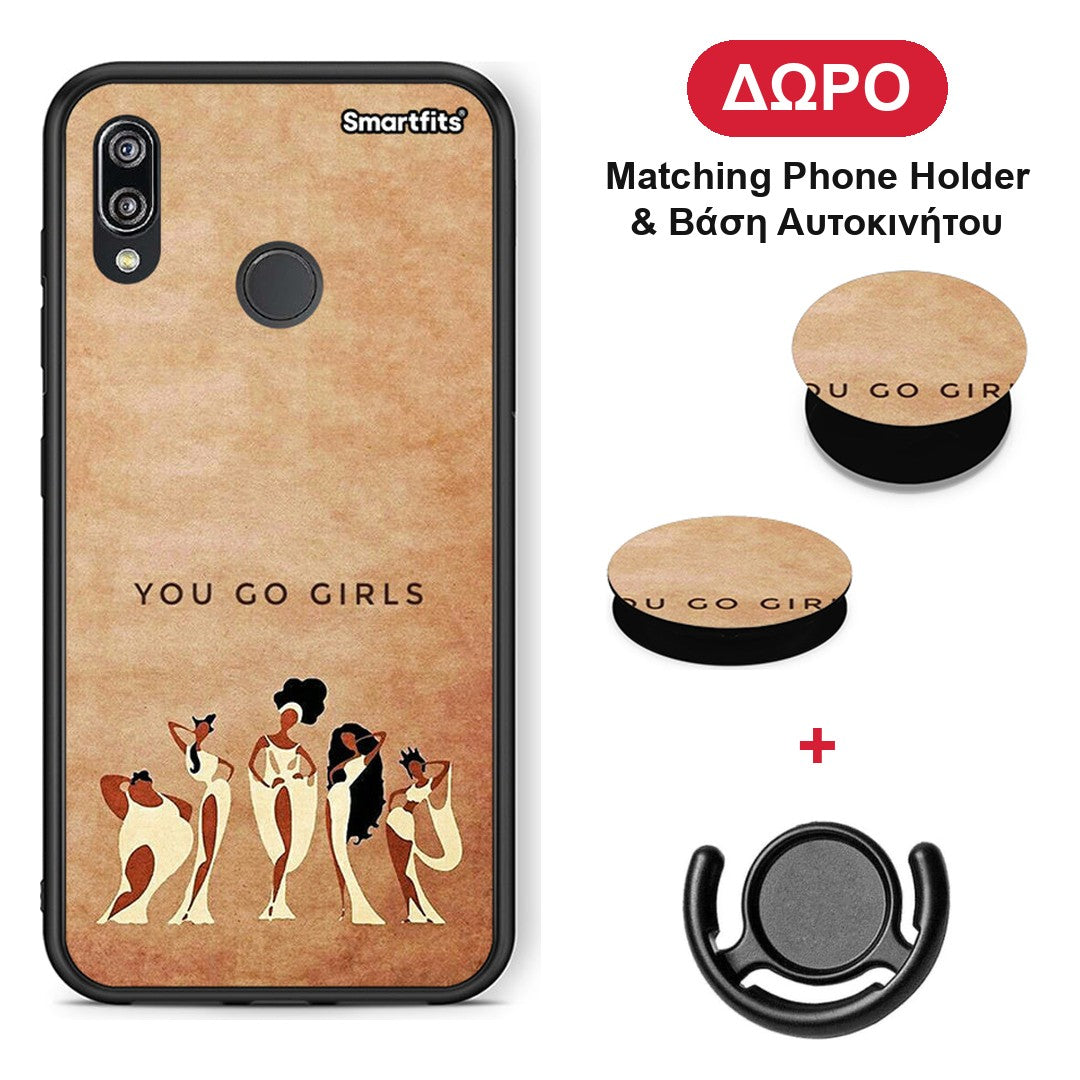 You Go Girl - Huawei P20 Lite θήκη + Δώρο Phone Holder & Βάση Αυτοκινήτου
