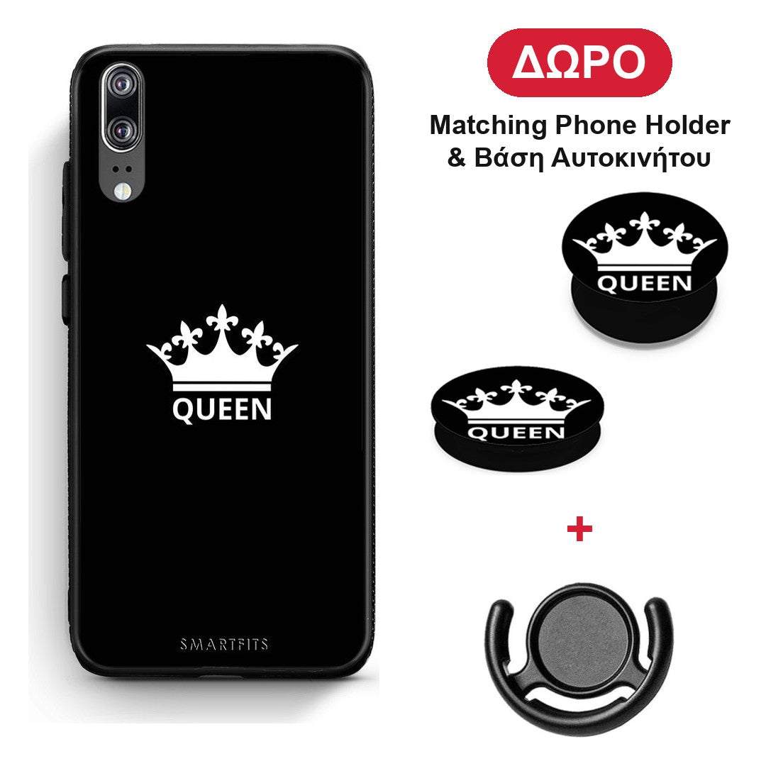 Valentine Queen - Huawei P20 θήκη + Δώρο Phone Holder & Βάση Αυτοκινήτου