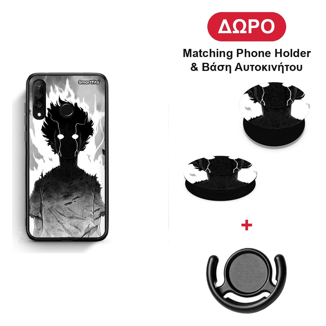 Anime Boy - Huawei P30 Lite θήκη + Δώρο Phone Holder & Βάση Αυτοκινήτου