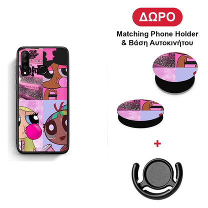 Bubble Girls - Huawei P30 Lite θήκη + Δώρο Phone Holder & Βάση Αυτοκινήτου