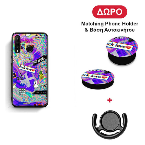Game Over - Huawei P30 Lite θήκη + Δώρο Phone Holder & Βάση Αυτοκινήτου