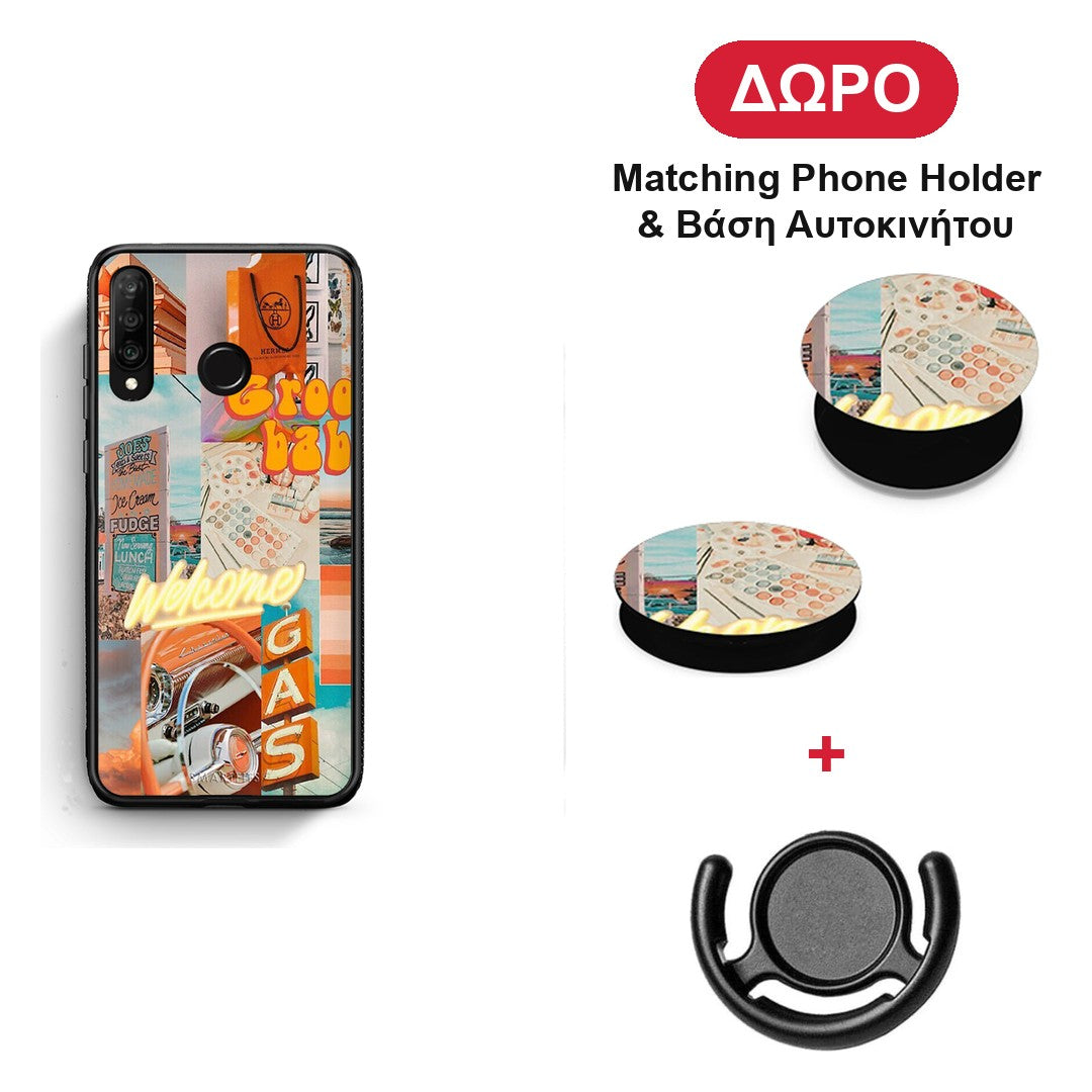Groovy Babe - Huawei P30 Lite θήκη + Δώρο Phone Holder & Βάση Αυτοκινήτου