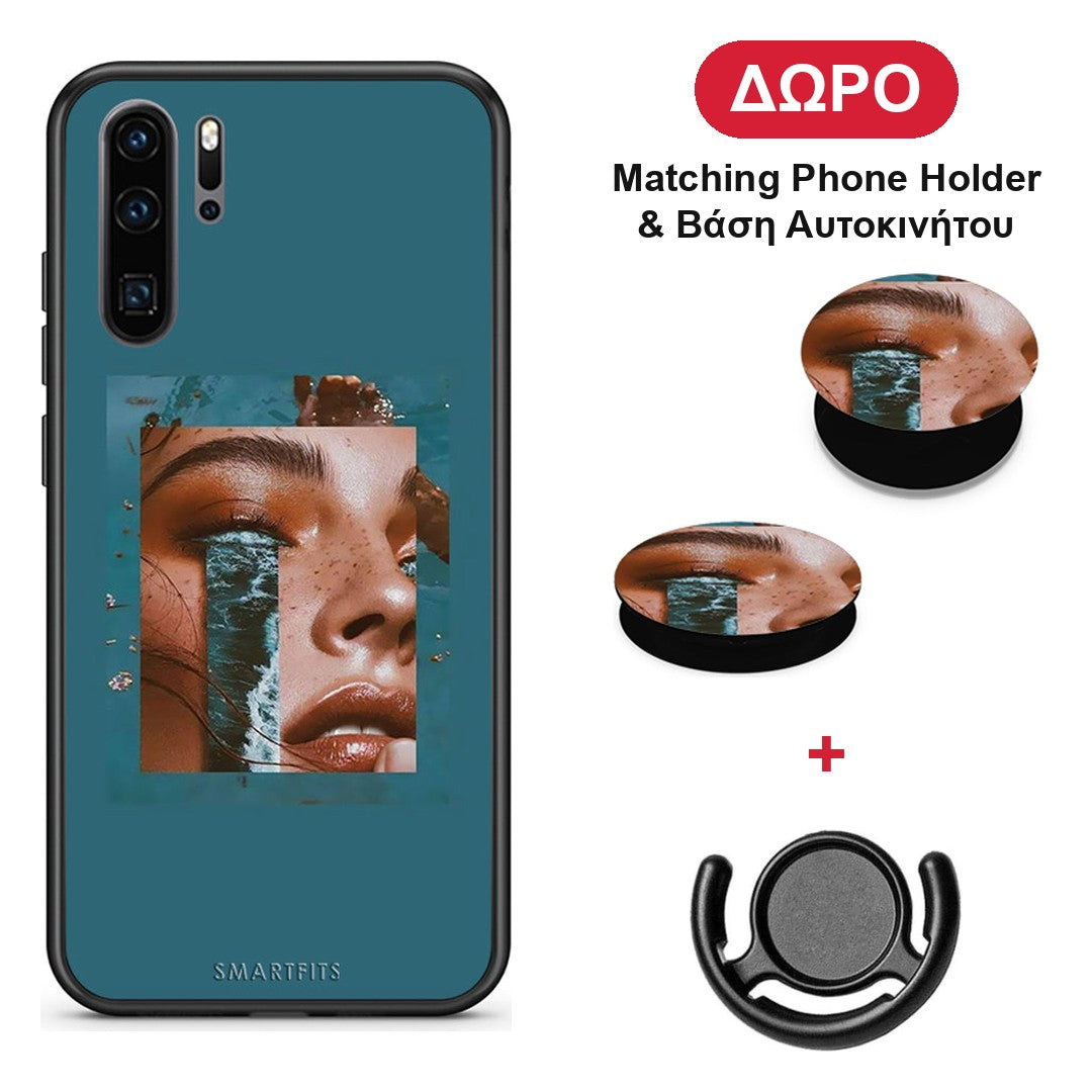 Cry An Ocean - Huawei P30 Pro θήκη + Δώρο Phone Holder & Βάση Αυτοκινήτου