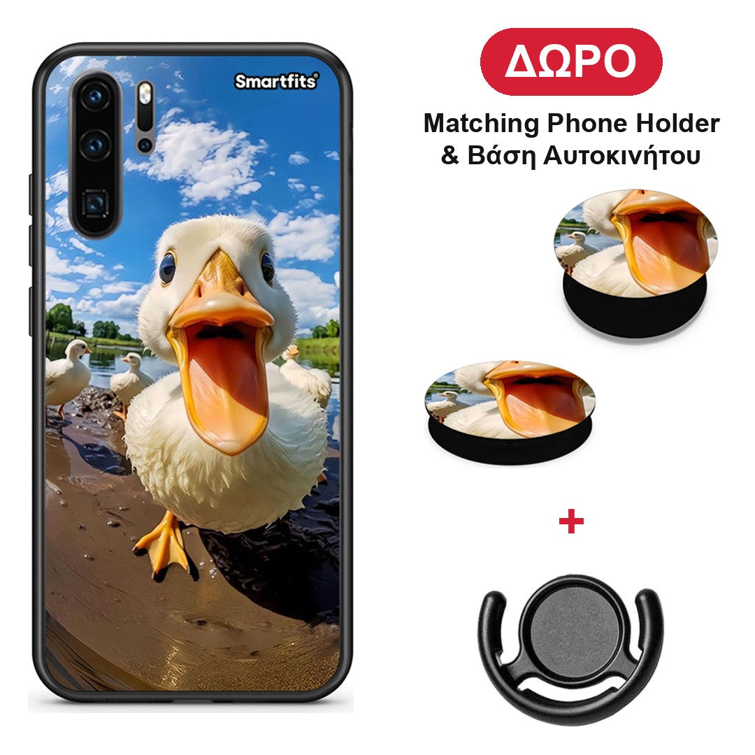 Duck Face - Huawei P30 Pro θήκη + Δώρο Phone Holder & Βάση Αυτοκινήτου
