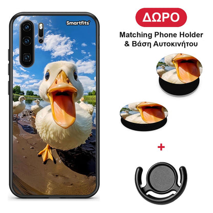 Duck Face - Huawei P30 Pro θήκη + Δώρο Phone Holder & Βάση Αυτοκινήτου