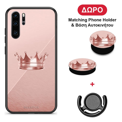 Minimal Crown - Huawei P30 Pro θήκη + Δώρο Phone Holder & Βάση Αυτοκινήτου