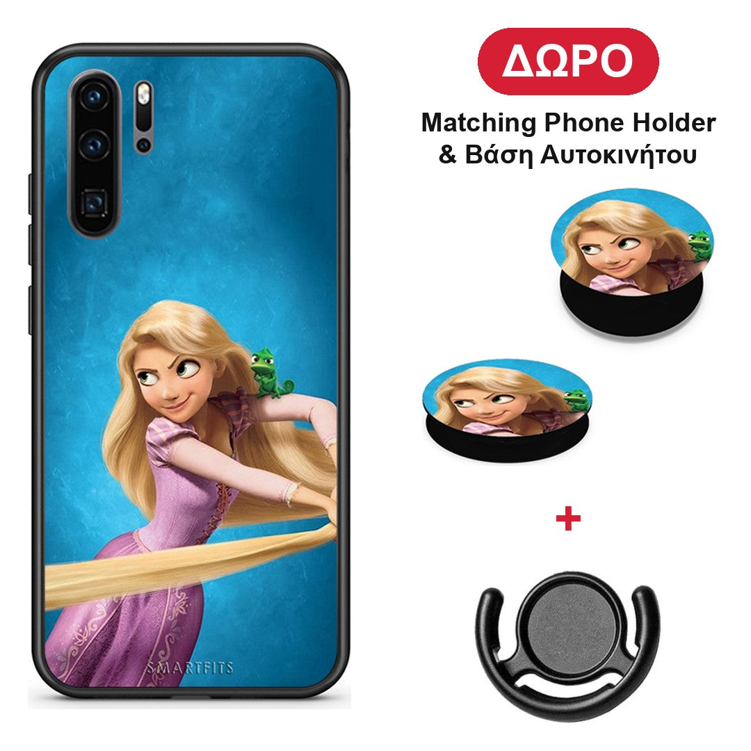 Tangled 2 - Huawei P30 Pro θήκη + Δώρο Phone Holder & Βάση Αυτοκινήτου