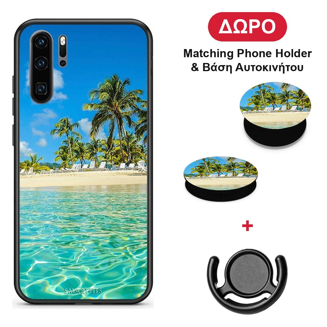 Tropical Vibes - Huawei P30 Pro θήκη + Δώρο Phone Holder & Βάση Αυτοκινήτου