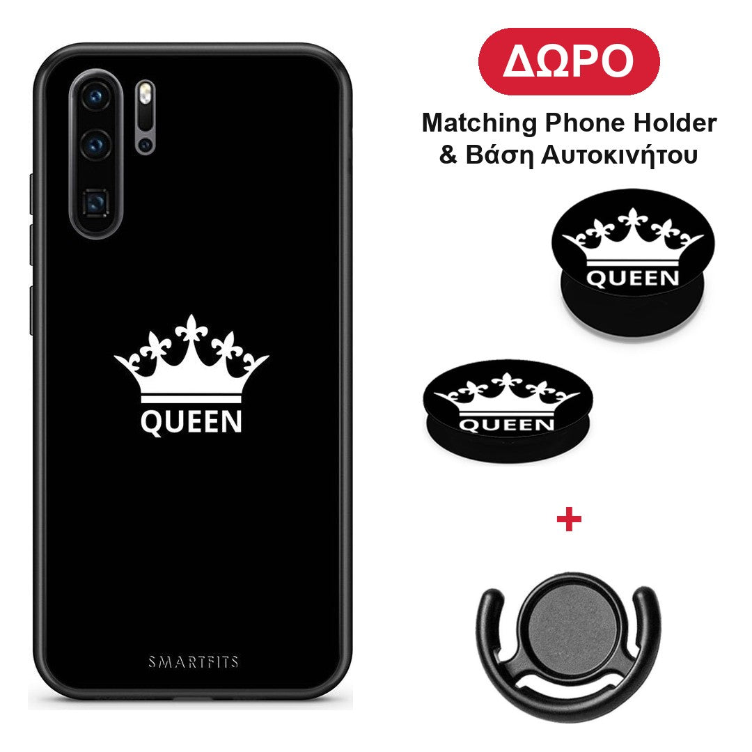Valentine Queen - Huawei P30 Pro θήκη + Δώρο Phone Holder & Βάση Αυτοκινήτου