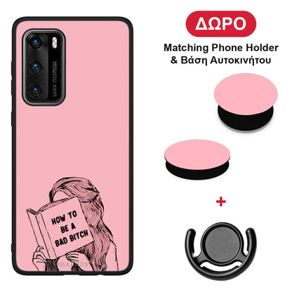 Bad Bitch - Huawei P40 θήκη + Δώρο Phone Holder & Βάση Αυτοκινήτου