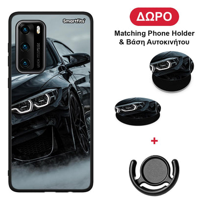Black BMW - Huawei P40 θήκη + Δώρο Phone Holder & Βάση Αυτοκινήτου