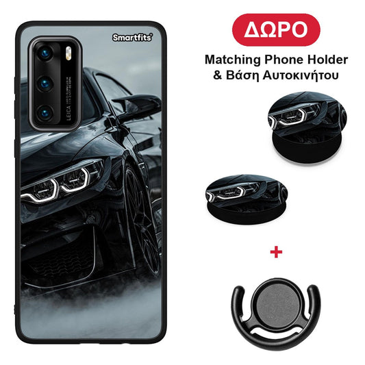 Black BMW - Huawei P40 θήκη + Δώρο Phone Holder & Βάση Αυτοκινήτου