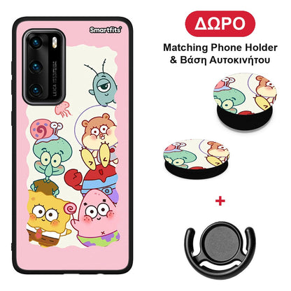 Cute Companion - Huawei P40 θήκη + Δώρο Phone Holder & Βάση Αυτοκινήτου