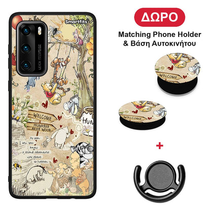Happy Friends - Huawei P40 θήκη + Δώρο Phone Holder & Βάση Αυτοκινήτου