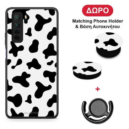 Cow Print - Huawei P40 Lite 5G θήκη + Δώρο Phone Holder & Βάση Αυτοκινήτου