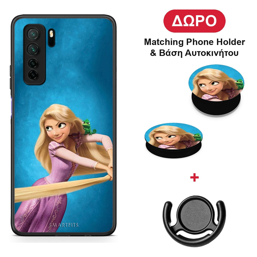 Tangled 2 - Huawei P40 Lite 5G θήκη + Δώρο Phone Holder & Βάση Αυτοκινήτου