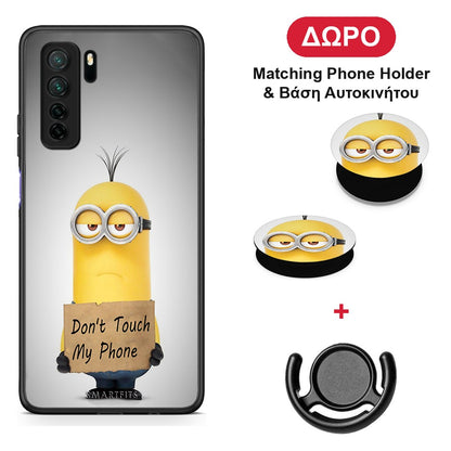 Text Minion - Huawei P40 Lite 5G θήκη + Δώρο Phone Holder & Βάση Αυτοκινήτου
