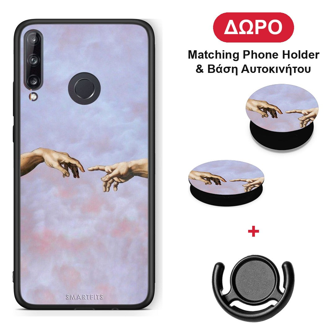 Adam Hand - Huawei P40 Lite E θήκη + Δώρο Phone Holder & Βάση Αυτοκινήτου