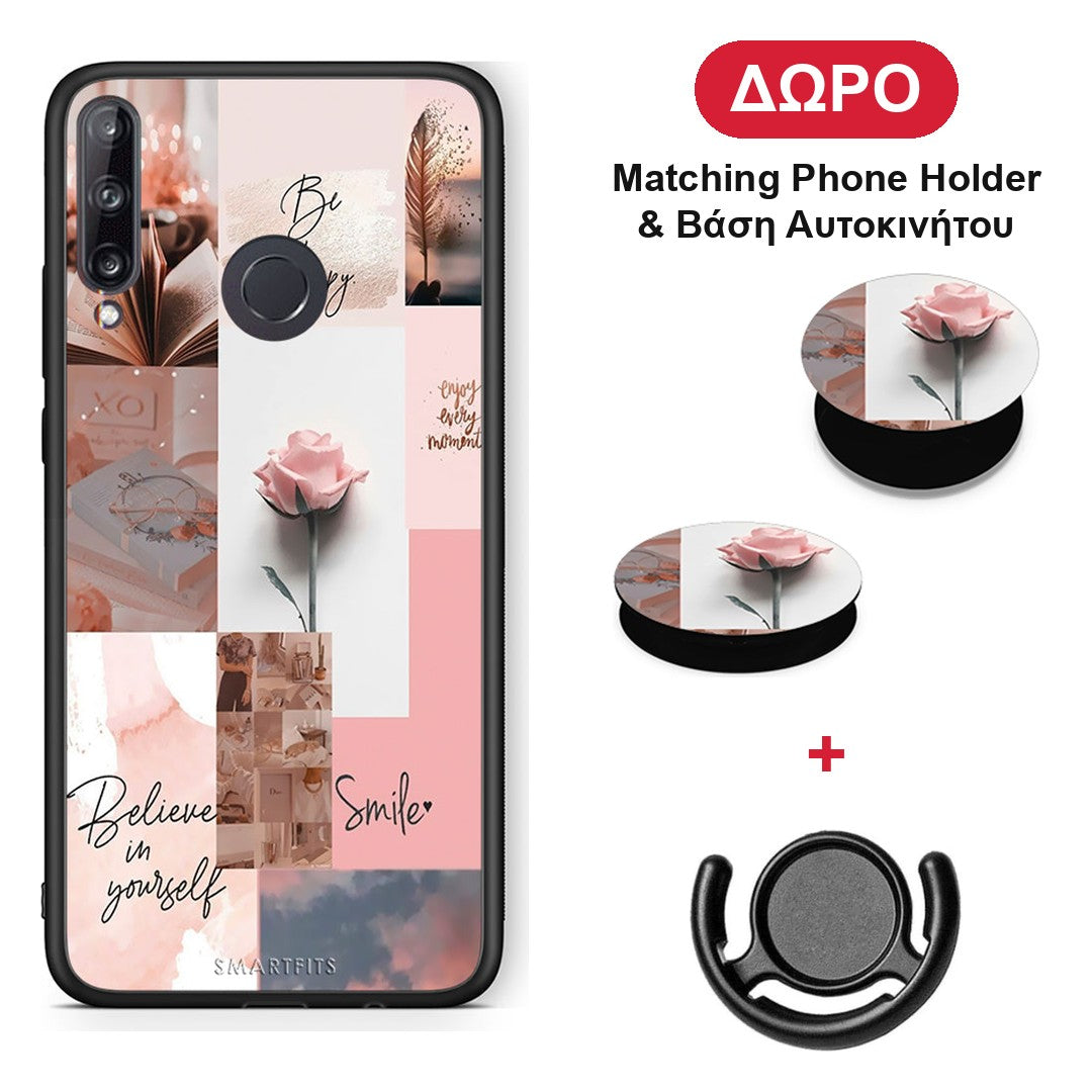 Aesthetic Collage - Huawei P40 Lite E θήκη + Δώρο Phone Holder & Βάση Αυτοκινήτου